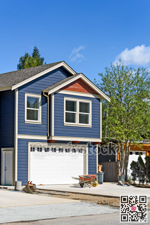 Brand new house on the final stage of construction